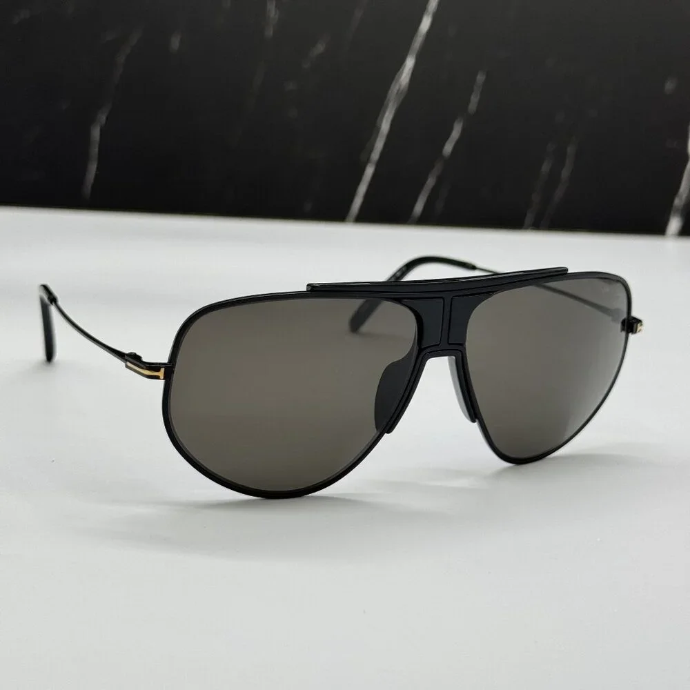 NEW TOM FORD ADDISON TF928 02A BLACK MEN SUNGLASSES TOM FORD FT0928 02A